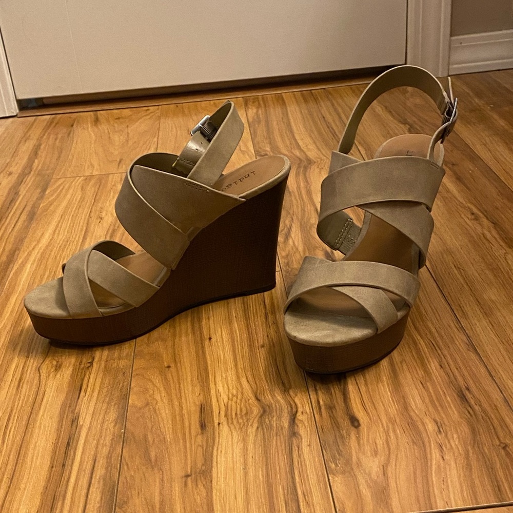 Indigo Road wedge sandals.